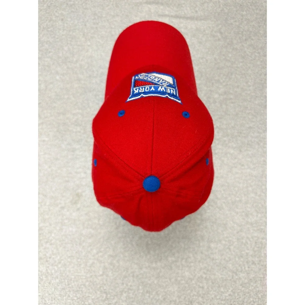 Zephyr New York Rangers NHL Hat Red Blue XL‎ Fitted Stretch Cap Hockey Logo